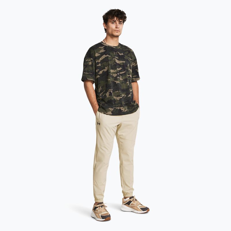 férfi nadrág Under Armour Stretch Woven Joggers khaki base/black 2