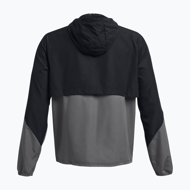 Férfi sportdzseki Under Armour Legacy Windbreaker black/castlerock/castlerock 5