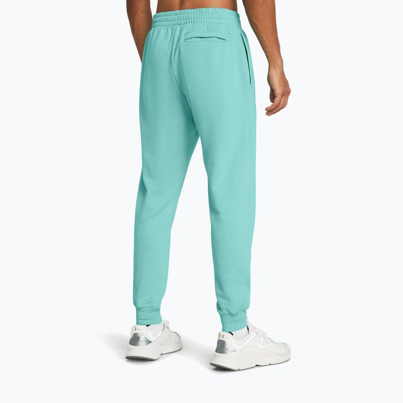 férfi nadrág Under Armour Rival Fleece Joggers radial turquoise/white 3