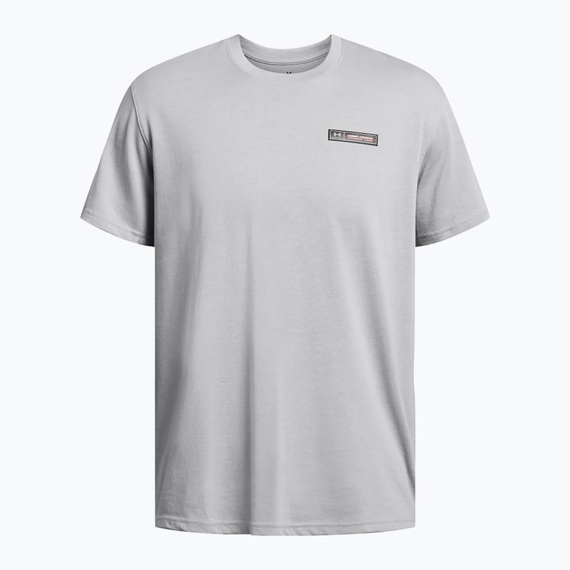 Férfi póló Under Armour HW Armour Label mod gray medium heather/black 4