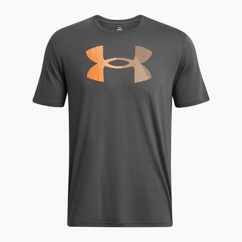 férfi edzőpóló a Under Armour Big Logo Fill castlerock/atomic/wild orange 3