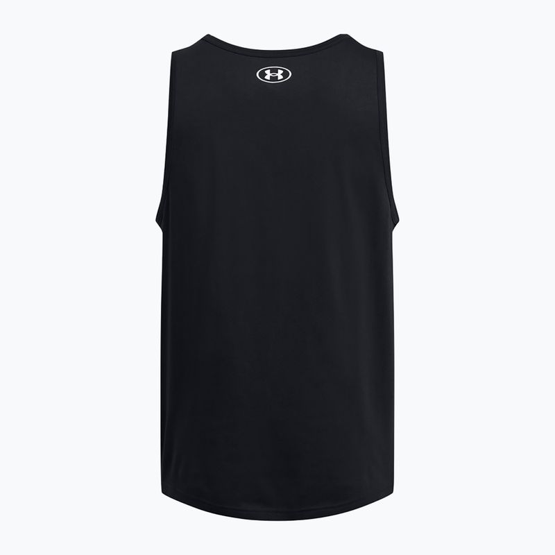 Under Armour Sportstyle Logo fekete/fehér férfi tank top 4