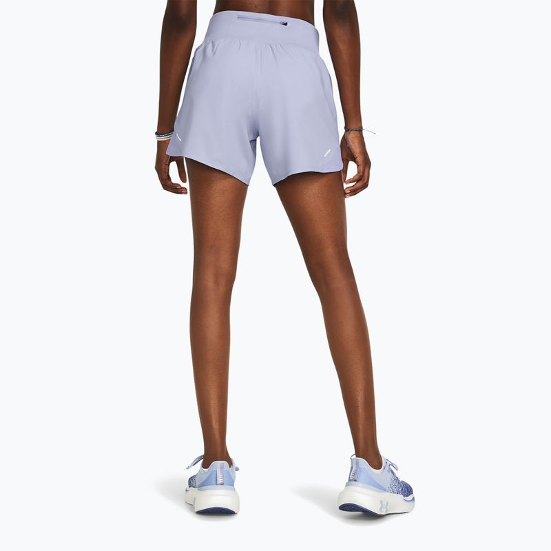 női futónadrág Under Armour Fly By Elite 5" celeste/celeste/reflective 2