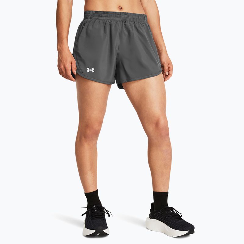 Női futó rövidnadrág Under Armour Fly By 3" castlerock/castlerock/reflective