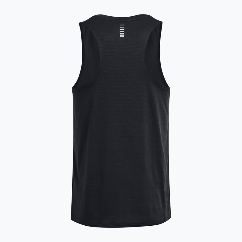 Under Armour Launch Singlet fekete/fényvisszaverő férfi futó tréning felső 2