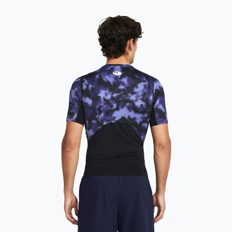 férfi edzőpóló a Under Armour HG Armour Printed starlight/white 2