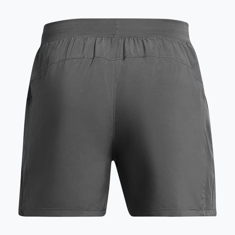 Férfi Under Armour Lanch 5" Unlined castlerock / castlerock / fényvisszaverő futónadrágok 2