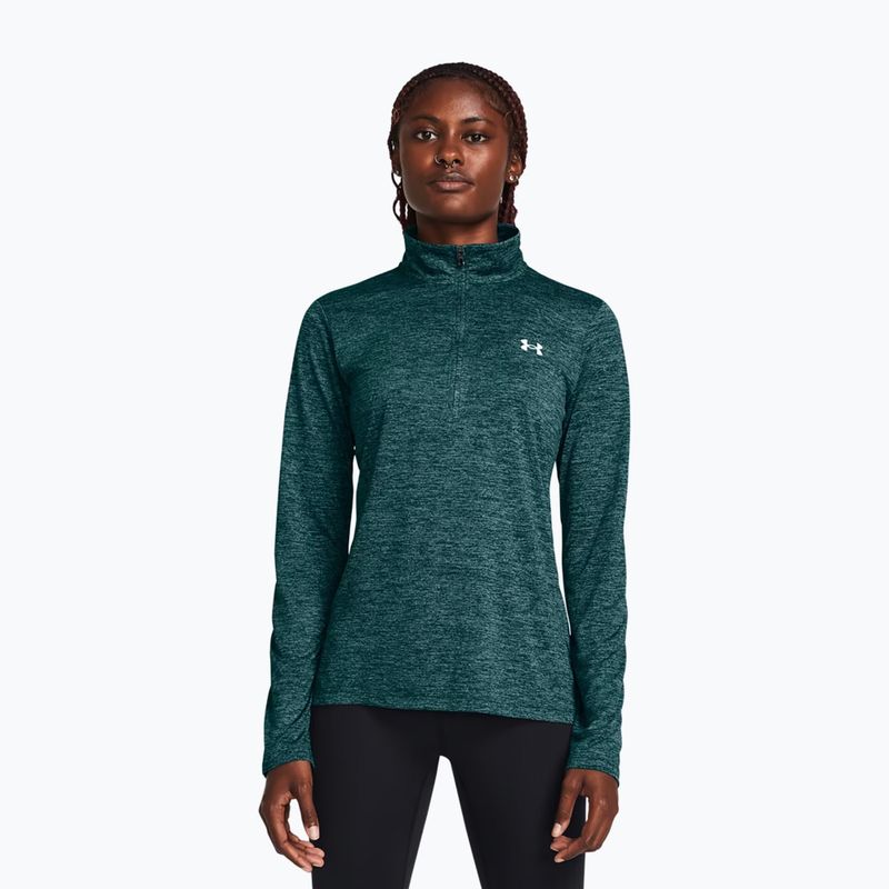 Női pulóver Under Armour Tech 1/2 Zip-Twist hydro teal/white