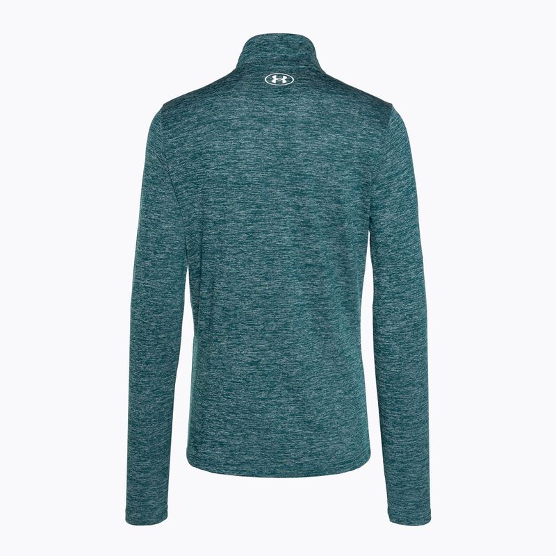 Női pulóver Under Armour Tech 1/2 Zip-Twist hydro teal/white 4