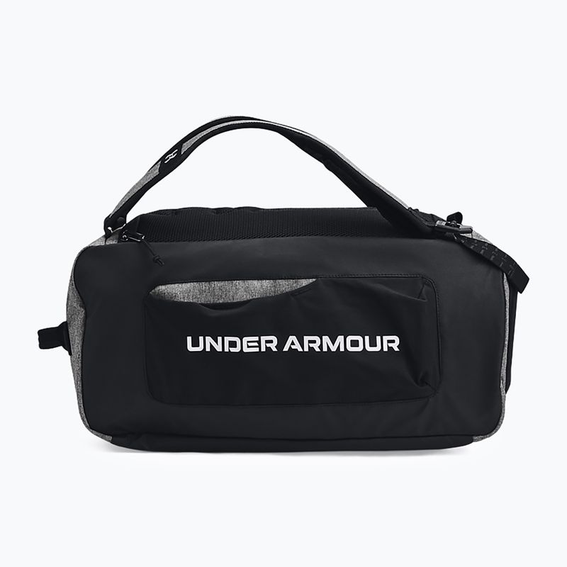 Edzőtáska Under Armour Contain Duo 40 l castlerock medium heather/black/white 2