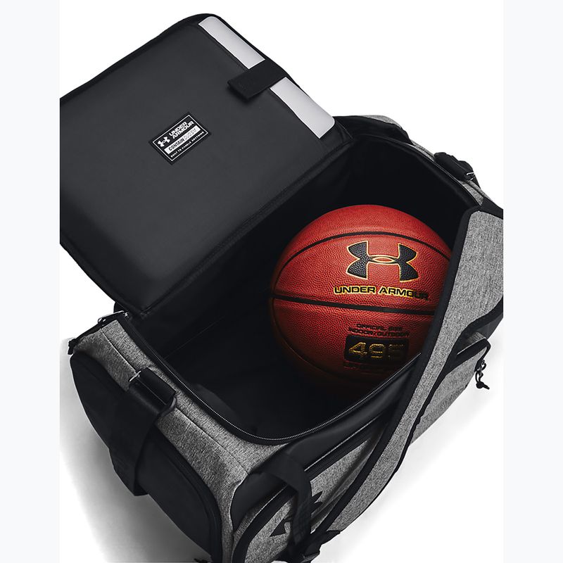 Edzőtáska Under Armour Contain Duo 40 l castlerock medium heather/black/white 6