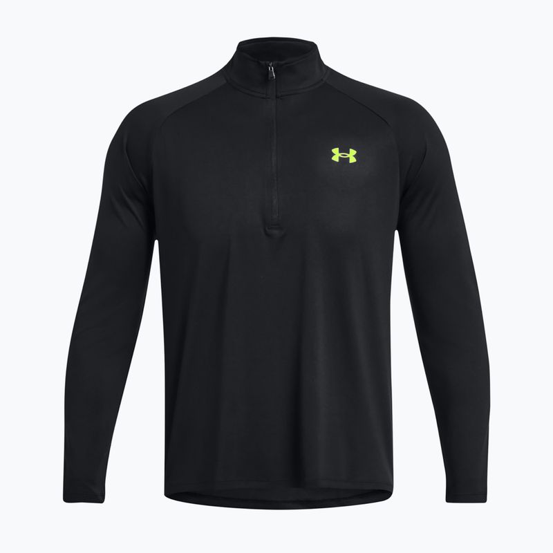 Férfi melegítőfelső Under Armour Tech 2.0 1/2 Zip black/high vis yellow 4