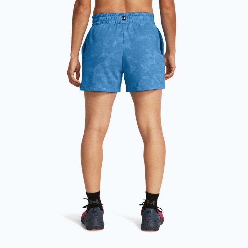 női edzőnadrág  Under Armour Project Rock Underground Terry viral blue/phoenix/white 3