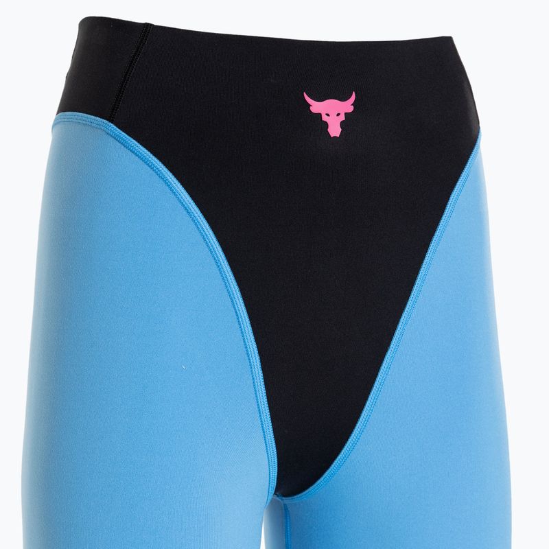 Női edző leggings  Under Armour Project Rock LG Grind Ankle Leg black/viral blue/astro pink 6