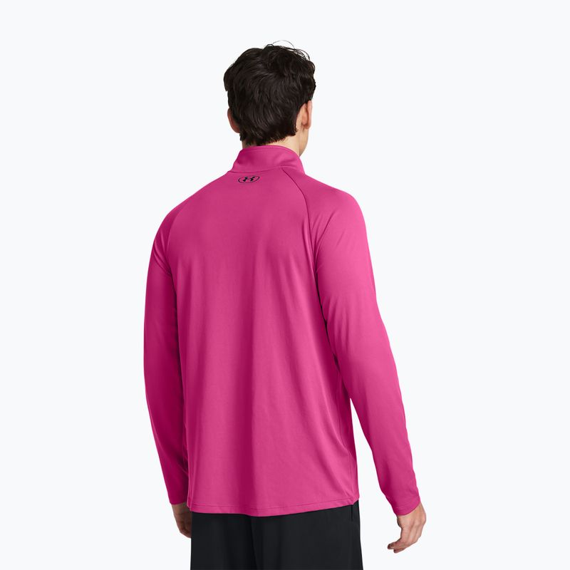 Férfi melegítőfelső Under Armour Tech 2.0 1/2 Zip astro pink/black 2