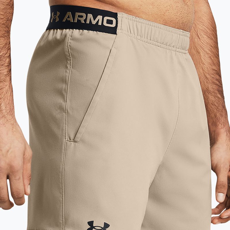 Férfi edzőshort Under Armour UA Vanish Woven 6in timberwolf taupe/fekete 4