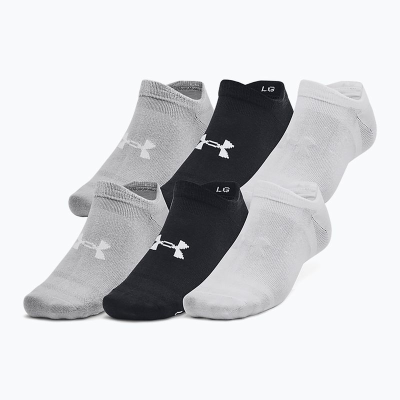 Under Armour Essential No Show 6-os csomag edzőzokni fekete/fekete/haloszürke