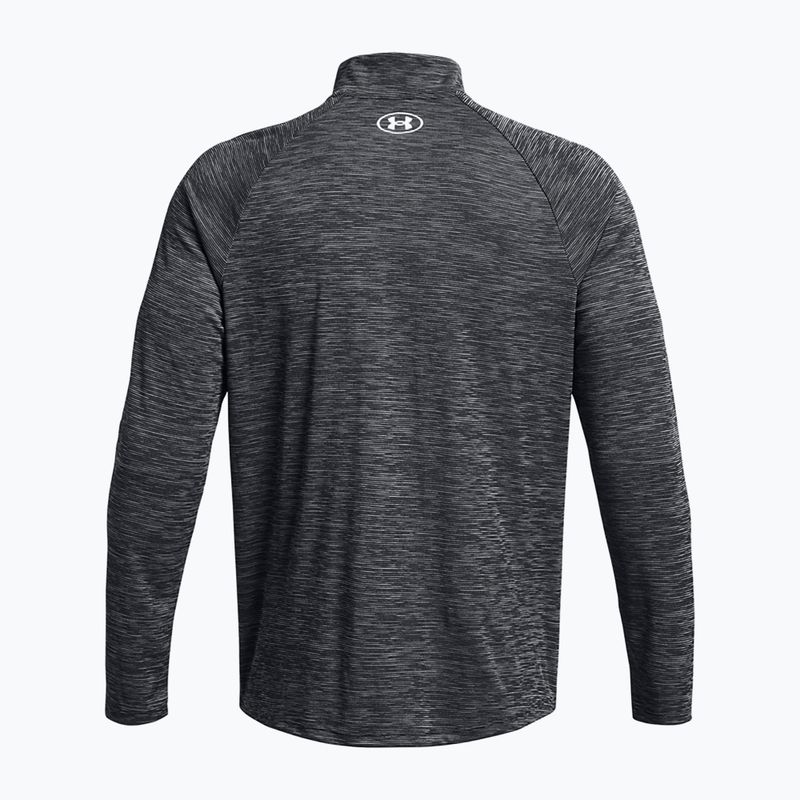 Férfi pulóver Under Armour Tech Textured 1/2 Zip LS black/white 2