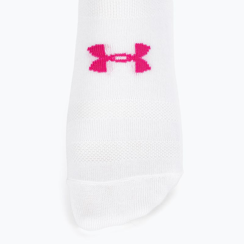 női edzőzokni Under Armour Essential Nv Mid Crew 3P white/white/astro pink 3