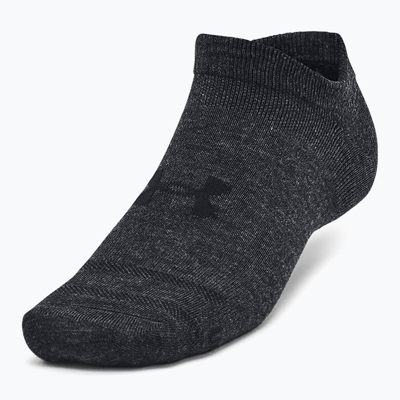 edzőzokni  Under Armour Essential No Show 3P black/black/black 2