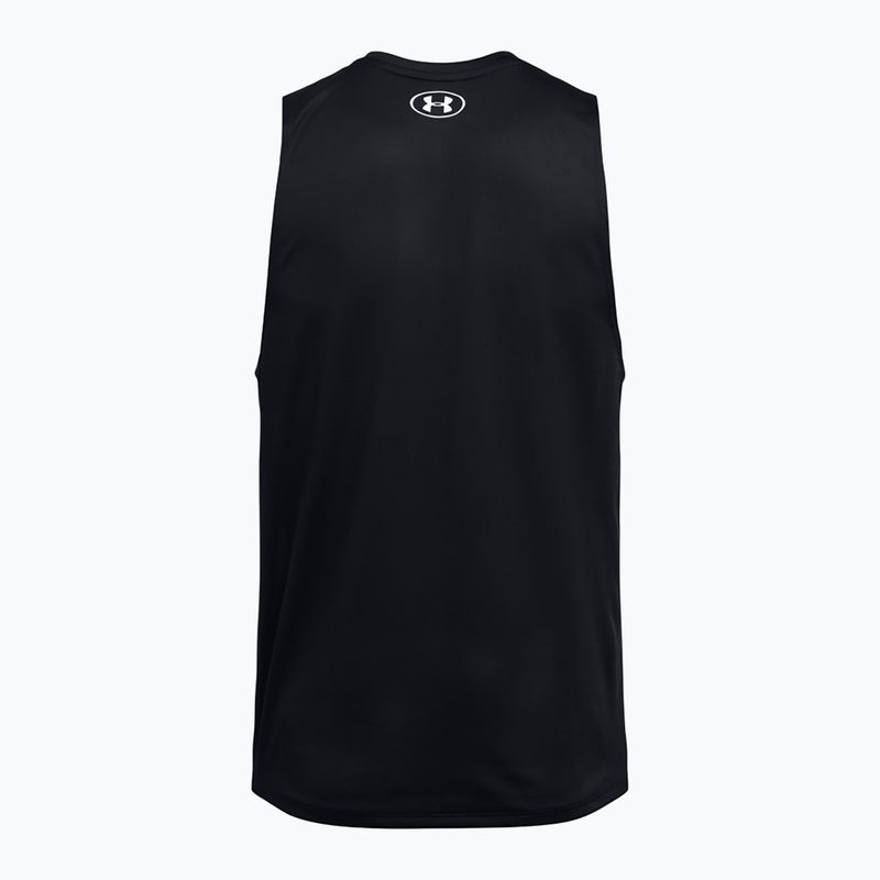 Under Armour Tech Tank fekete/fehér férfi edző póló 4