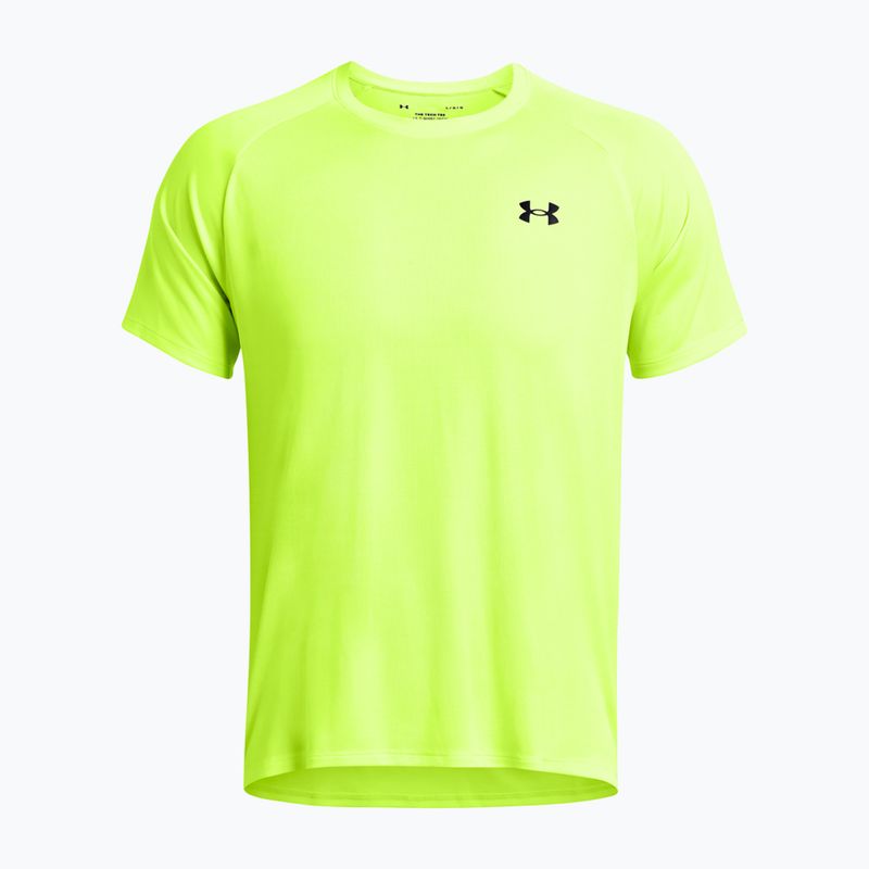 férfi edzőpóló Under Armour Tech Textured high vis yellow/black 4
