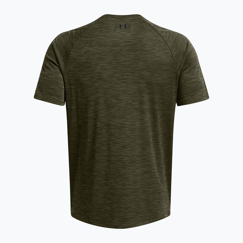 Férfi edző póló Under Armour Tech Textured marine od green/black 2
