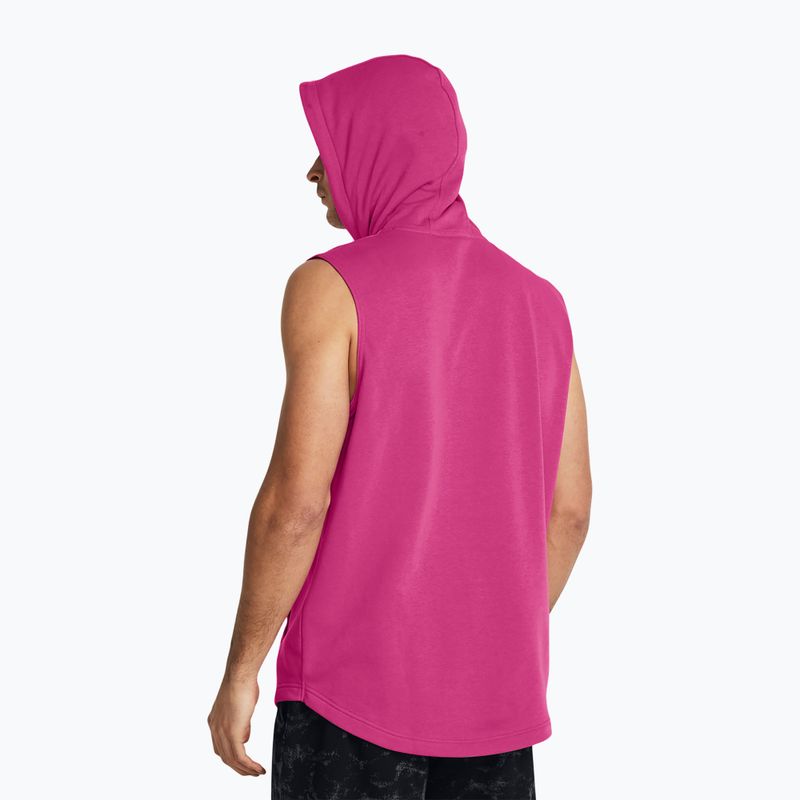 férfi edzőpóló a Under Armour Project Q2 Payoff Fleece HD astro pink/atomic/black 2