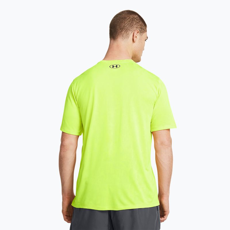 férfi edzőpóló a Under Armour Tech Vent Geode high vis yellow/black 2