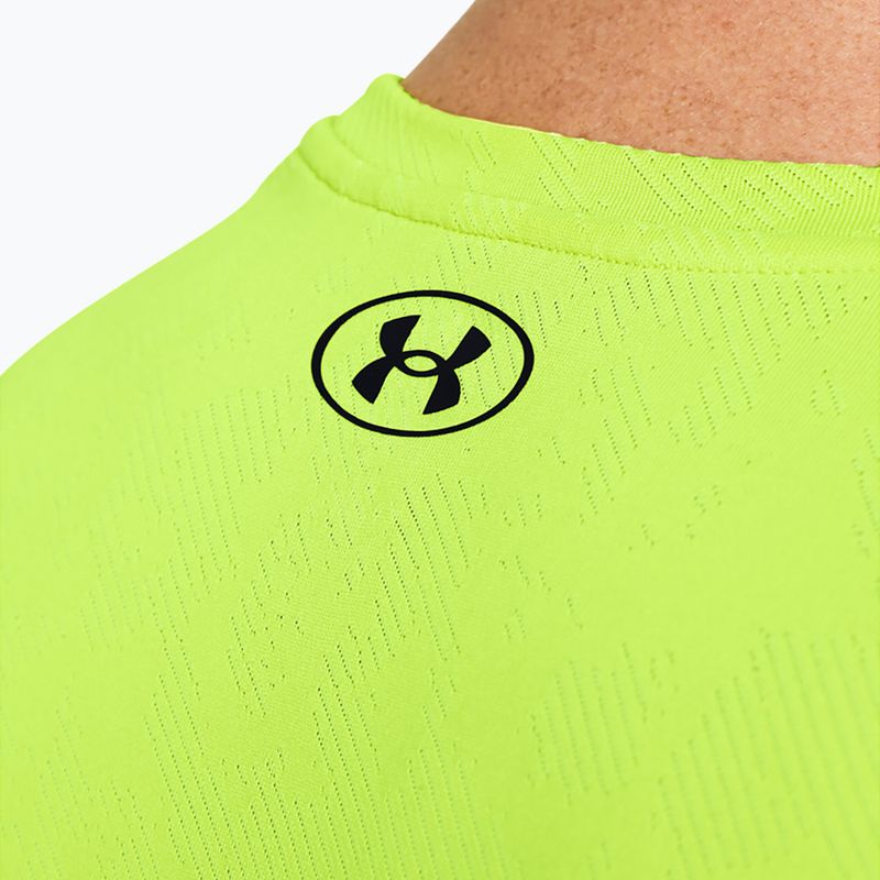 férfi edzőpóló a Under Armour Tech Vent Geode high vis yellow/black 3