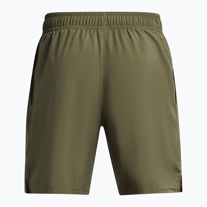 Férfi edző rövidnadrág Under Armour Tech Woven Wordmark marine od green/black 2