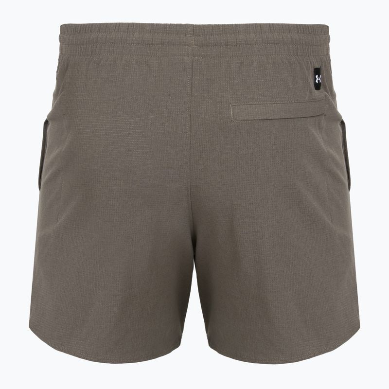 Férfi edző rövidnadrág Under Armour Project Rock Camp brown 2