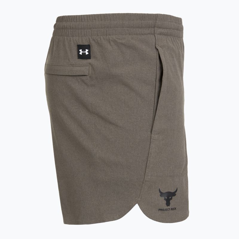 Férfi edző rövidnadrág Under Armour Project Rock Camp brown 3