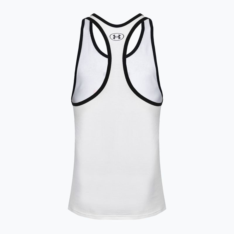 Under Armour Project Rock Get To Work Tank fehér/fekete/phoenix fire férfi edző tank top 2