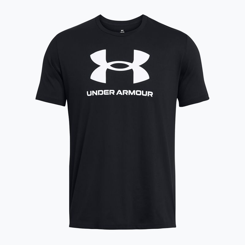 Férfi Under Armour Sportstyle Logo Update póló fekete/fehér 3