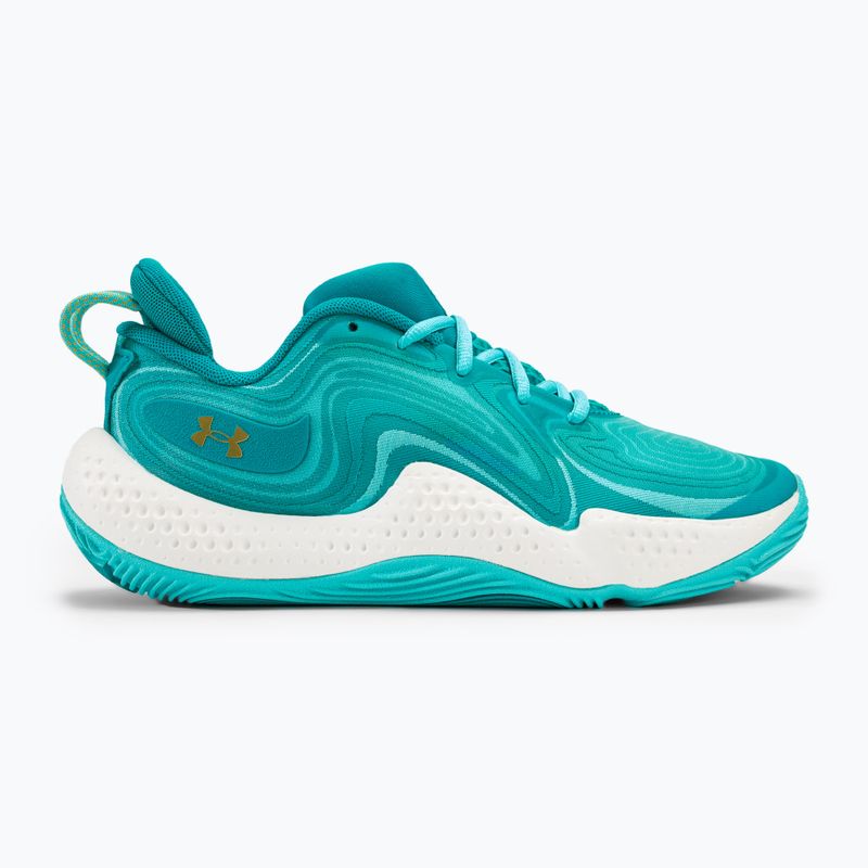 kosárlabda cipő Under Armour Spawn 6 circuit teal/sky blue/white 2