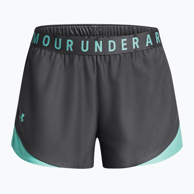 női rövidnadrágUnder Armour Play Up 3.0 castlerock/radial turquoise/radial turquoise 5