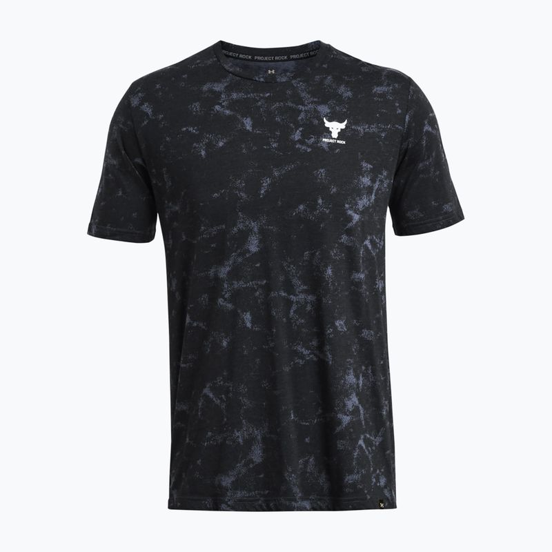 férfi edzőpóló a Under Armour Project Rock Payoff AOP Graphic black/silt 3