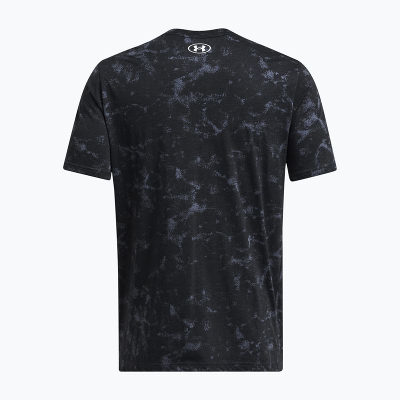 férfi edzőpóló a Under Armour Project Rock Payoff AOP Graphic black/silt 4