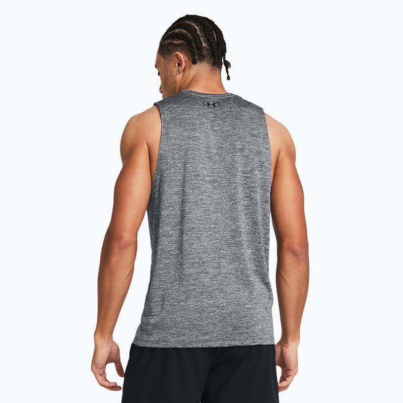 Férfi Under Armour Tech Tank edzőpóló castlerock/fekete edzőpóló 2