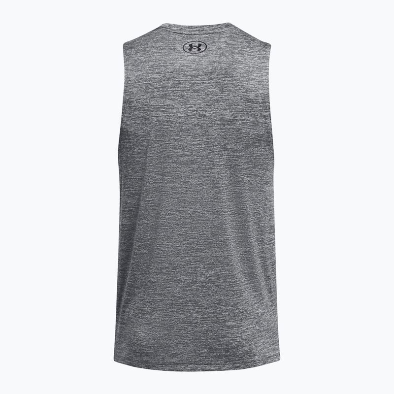 Férfi Under Armour Tech Tank edzőpóló castlerock/fekete edzőpóló 4