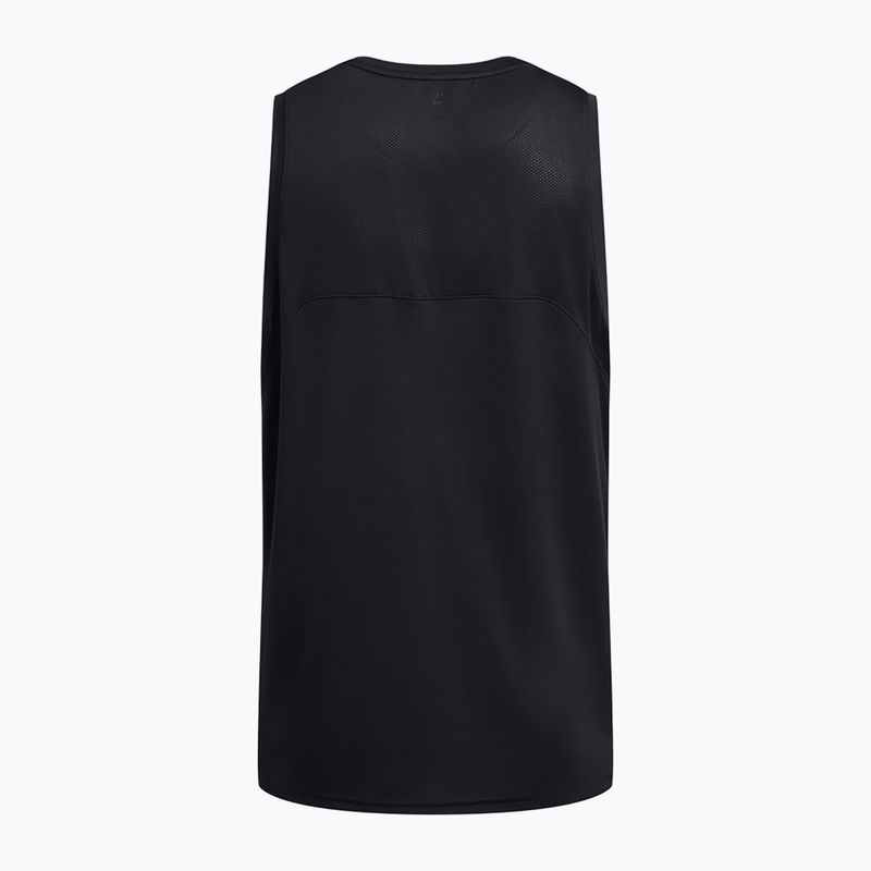 Under Armour Baseline Performance Tank fekete/fekete/fehér férfi kosárlabda póló 2