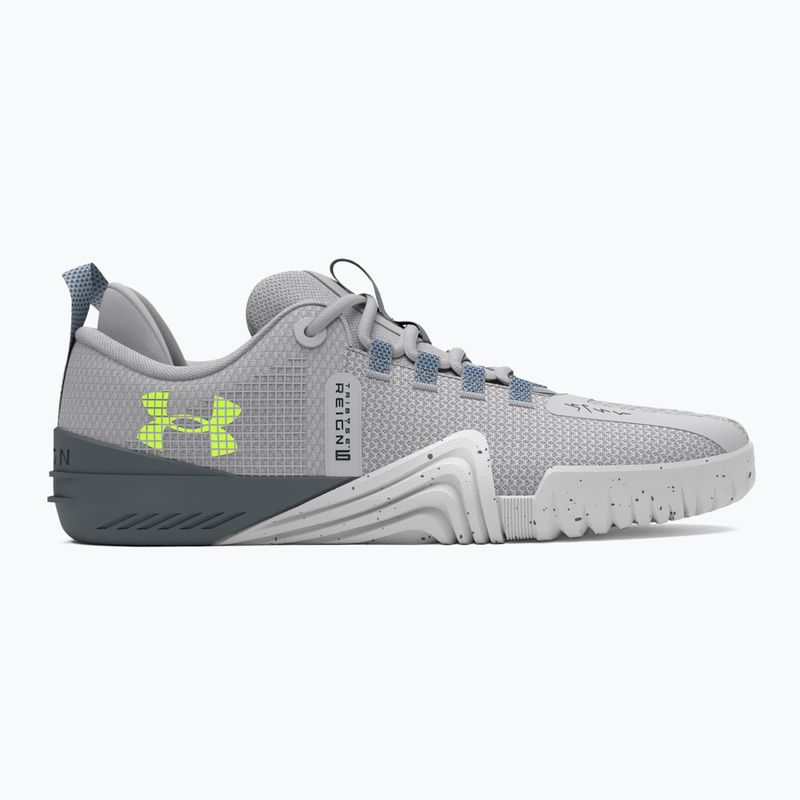 férfi edzőcipő Under Armour TriBase Reign 6 mod gray/starlight/high vis yellow 7