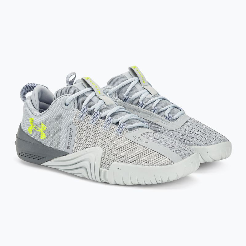 férfi edzőcipő Under Armour TriBase Reign 6 mod gray/starlight/high vis yellow 4