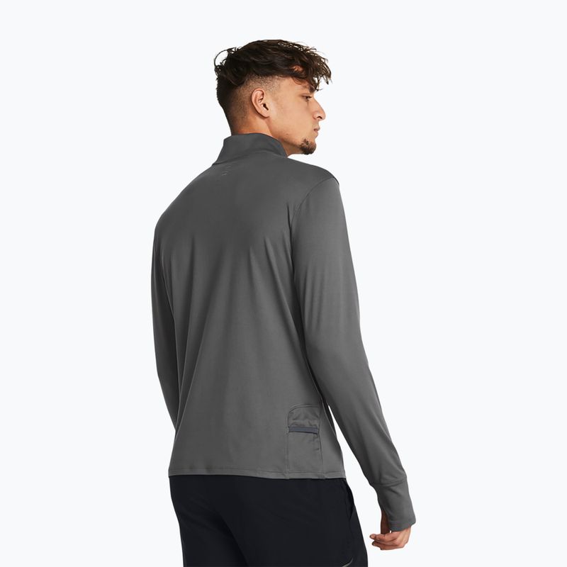 Férfi Under Armour Launch Pro 1/4 Zip castlerock/castlerock/reflective futó hosszú ujjú ruha 2