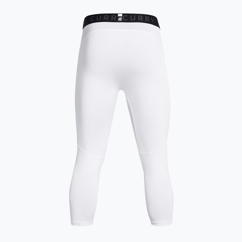 Under Armour Curry Brand 3/4 fehér/fehér/fekete férfi edző leggings 2