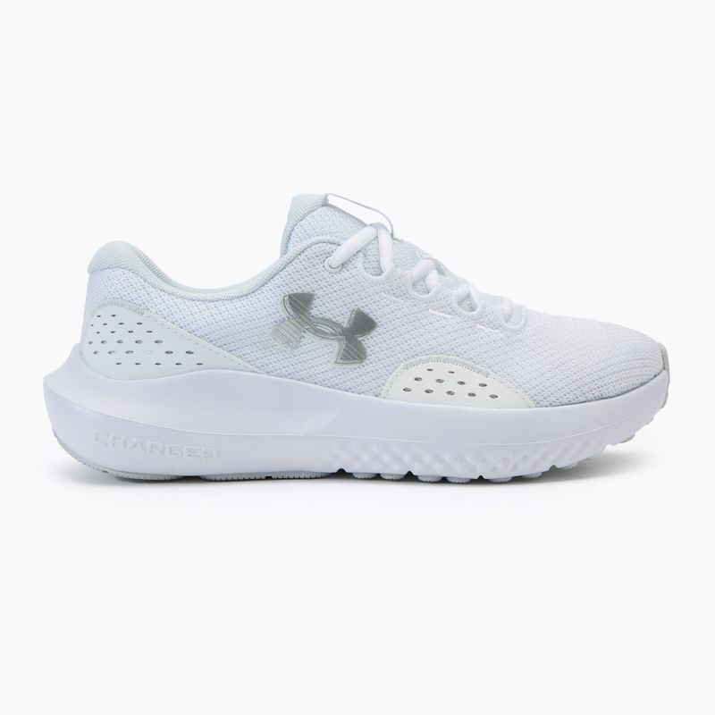 Under Armour Charged Surge 4 női futócipő fehér/távoli szürke/metál ezüst 2