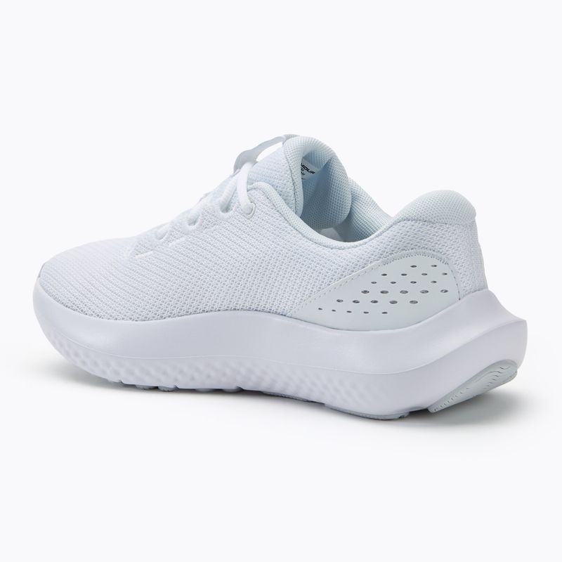 Under Armour Charged Surge 4 női futócipő fehér/távoli szürke/metál ezüst 3