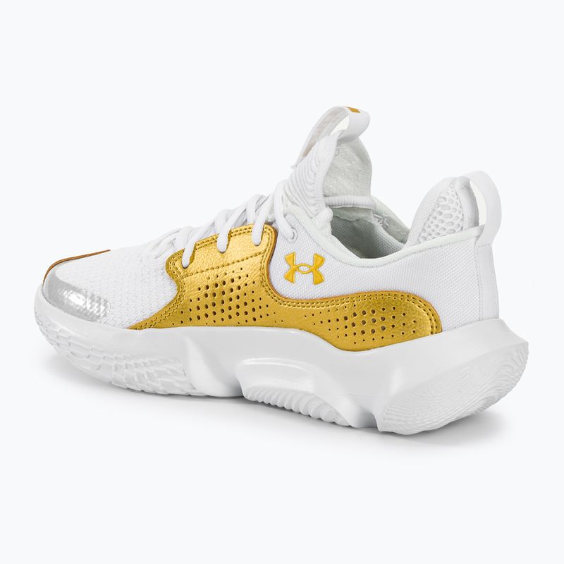 kosárlabda cipő Under Armour Flow Futr X3 white/white/metallic gold 3