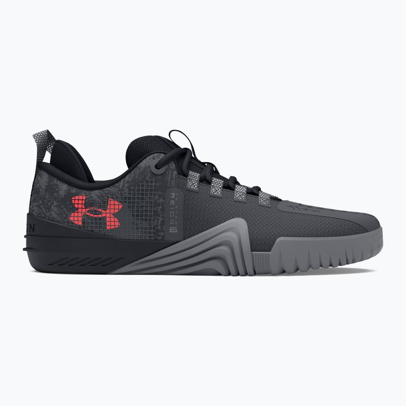 férfi edzőcipő Under Armour TriBase Reign 6 gray void/pitch gray/rush red 8